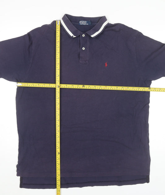 Ralph Lauren Men’s Blue 2XL Polo Shirt Cotton Short Sleeve Classic Fit