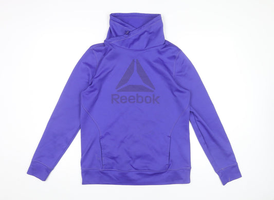 Womens UK Size M Reebok Purple Pullover Sweatshirt