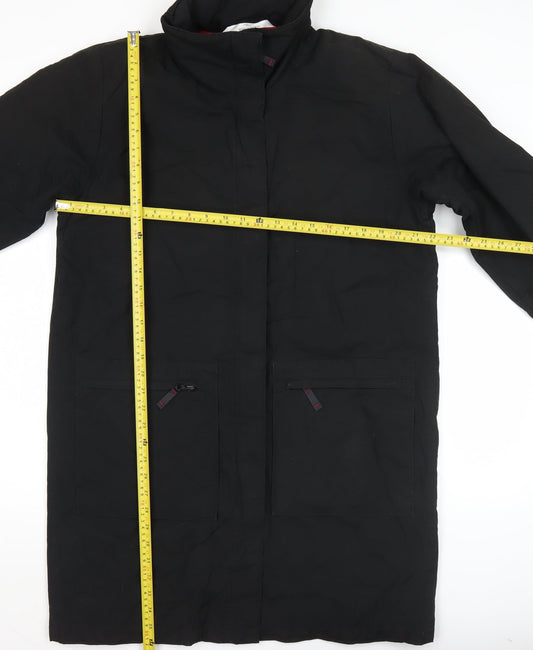 Womens UK Size 12 Marks and Spencer Black Overcoat