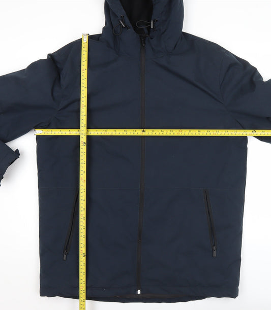 Primark Men’s Blue Hooded Puffer Jacket Size L Regular Fit