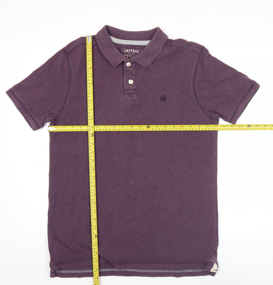 FatFace Men's Purple Cotton Polo Shirt M Short Sleeve Casual