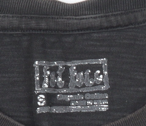 Ink Inc Men’s Black Graphic Print Sports T-Shirt Size S Cotton