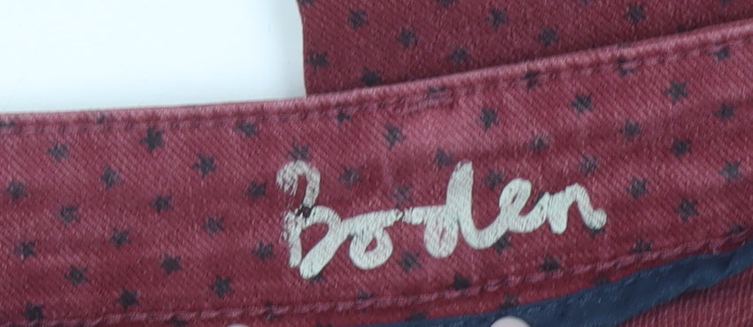 Boden Womens Red Skinny Slim Fit Jeans Size 8 Cotton Blend