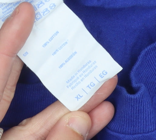 Port & Company Men’s Blue XL Nautical Quote Graphic T-Shirt