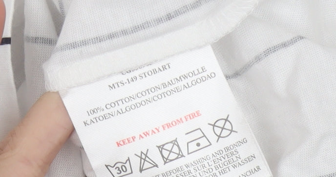 Mens UK Size L Brave Soul White T-Shirt