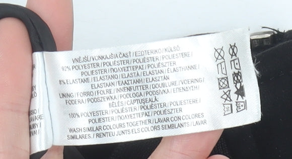 Primark Men Black L Bomber Jacket Polyester Blend Zip