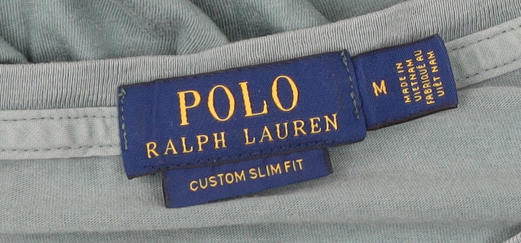 Ralph Lauren Men’s Green Slim Fit Cotton T-Shirt Size M