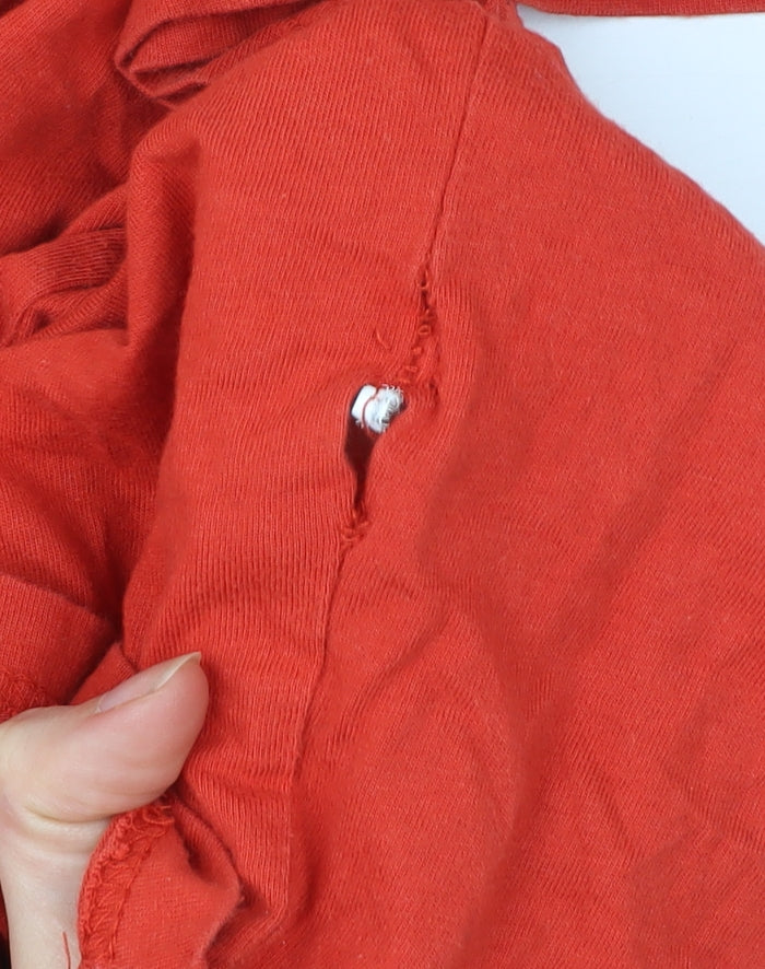 Springfield Men’s Red Cotton Crew Neck Short Sleeve T-Shirt L