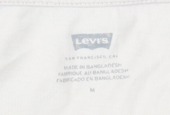 Womens UK Size M Levi's Beige Basic T-Shirt