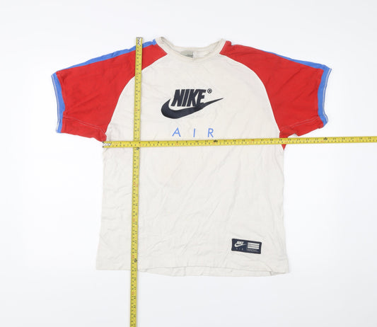 Nike Air Vintage Mens Multicoloured M Crew Neck T-Shirt 90s Sportswear