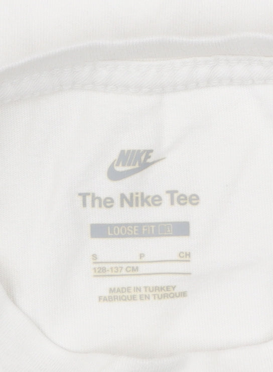 Womens UK Size S Nike White Basic T-Shirt