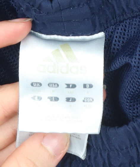 Adidas Men’s Blue Track Pants L Quick Dry Elastic Waist Sportswear