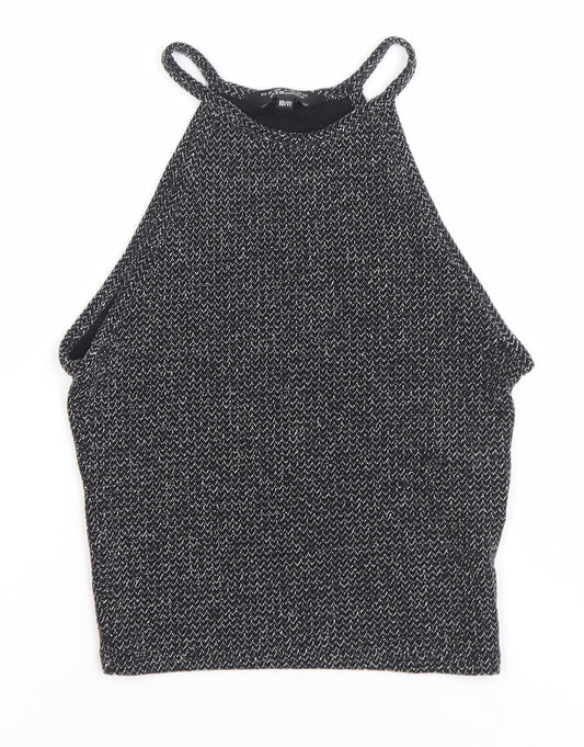 Teens UK Size 10 New Look Black Camisole Tank