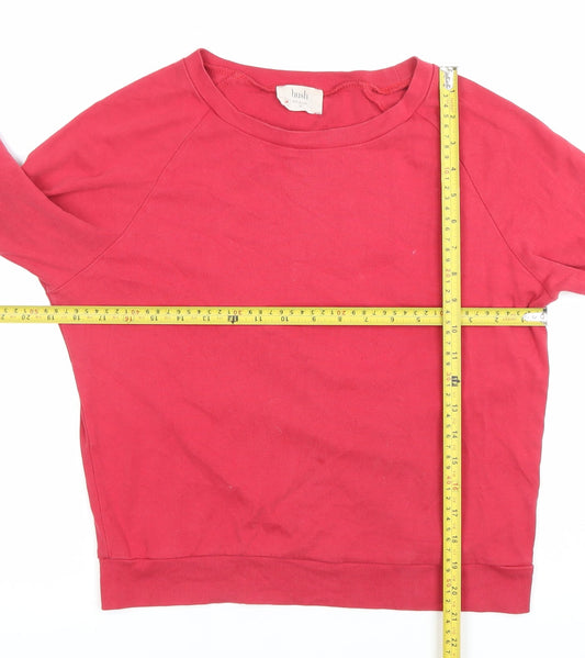 Womens UK Size XS Hush Red Basic T-Shirt