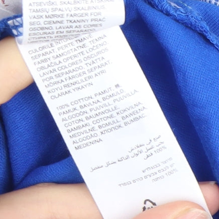 Joe Browns Men’s Blue Polo Shirt 3XL Regular Fit Cotton Embroidered