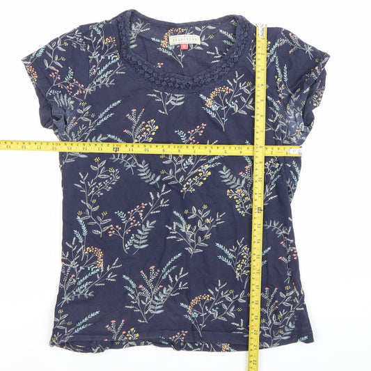 Womens UK Size 10 Brakeburn Blue Basic T-Shirt