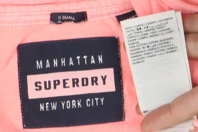 Womens UK Size XS Superdry Pink Camisole Tank