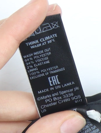 Marks and Spencer Women Grey Check Pencil Skirt Size 20 Workwear