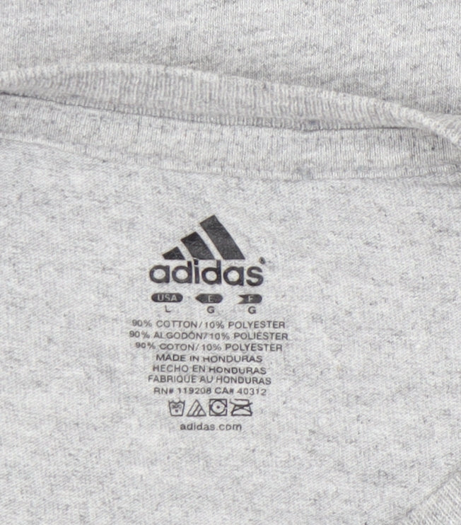 Mens UK Size L adidas Grey T-Shirt