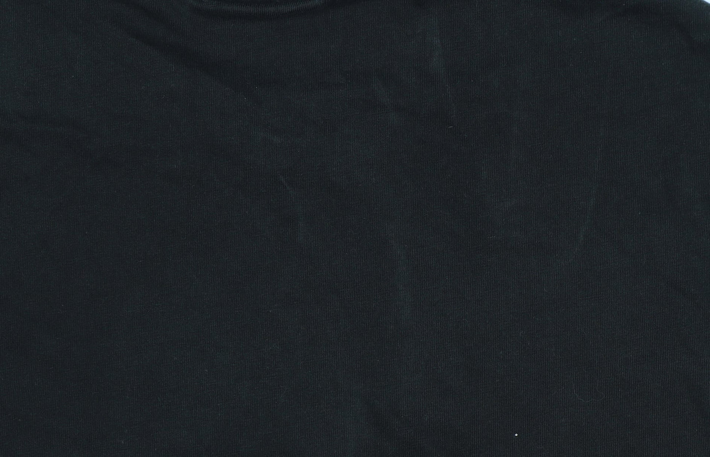 Lacoste Men’s Black M Regular Fit Logo Graphic T-Shirt