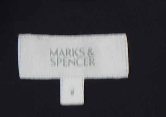 Marks and Spencer Women Black UK 8 Tailored Blazer Jacket