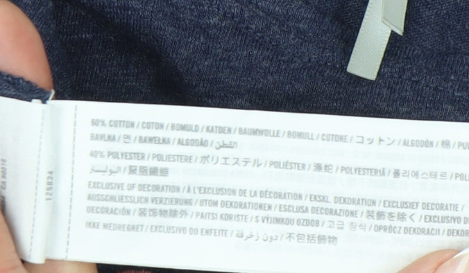 Abercrombie & Fitch Women’s Blue Scoop Neck Long Sleeve T-Shirt M