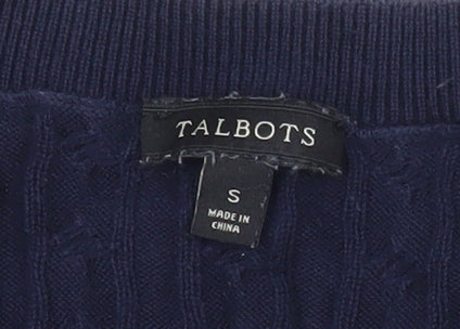 Womens UK Size S Talbots Blue Cardigan Jumper
