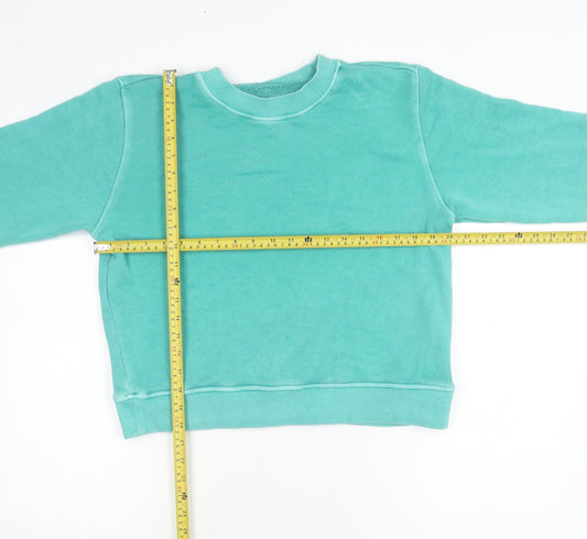 Womens UK Size M Marks and Spencer Green Pullover Sweatshirt