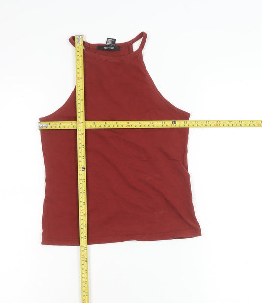 Womens UK Size S FOREVER 21 Red Camisole Tank