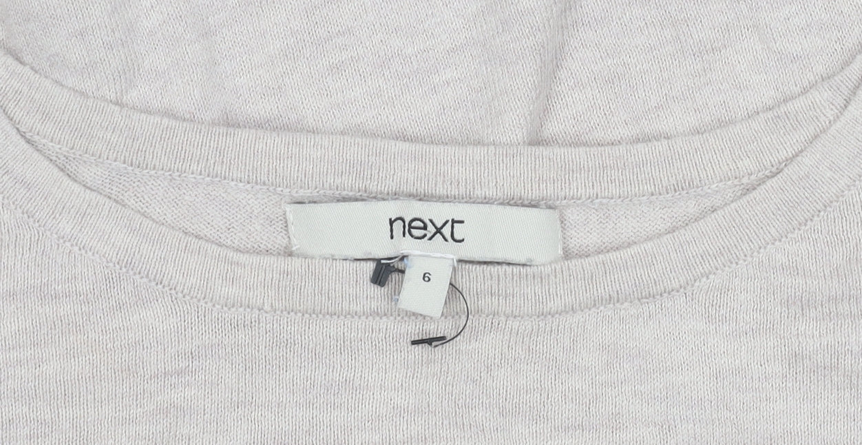 Womens UK Size 6 NEXT Beige Pullover Jumper