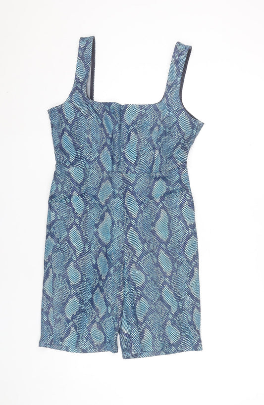 Womens UK Size 12 ASOS One-Piece Blue Playsuit