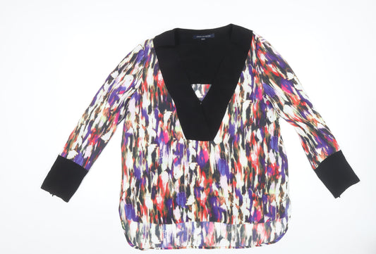 Womens UK Size 12 French Connection Multicoloured Tunic Blouse