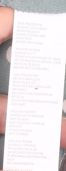 Boohoo Womens Green Polka Dot Midi Pinafore Dress Size 20