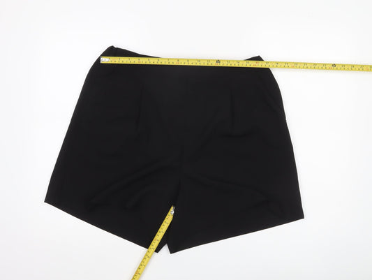 Uniqlo Women’s Black XL Chino Pleated Shorts Polyester