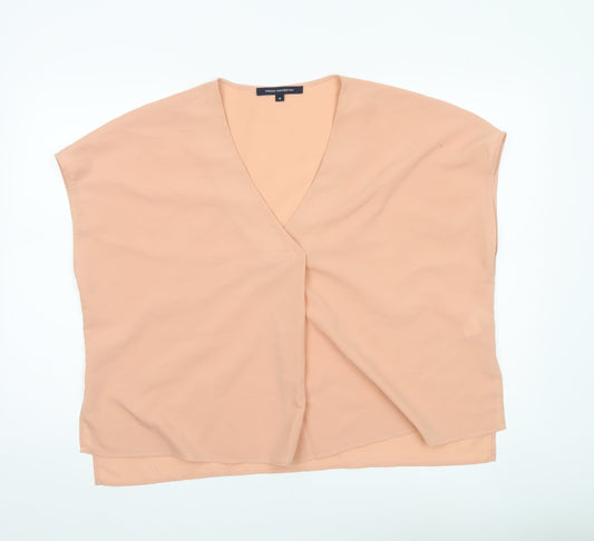 Womens UK Size M French Connection Beige Tunic Blouse