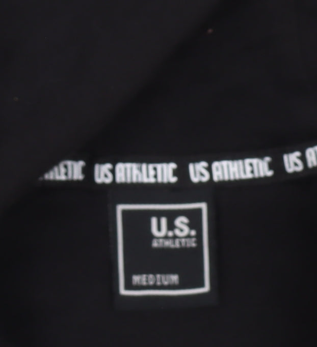 U.S. Athletic Men’s Black Full Zip Hoodie Size M Regular Fit