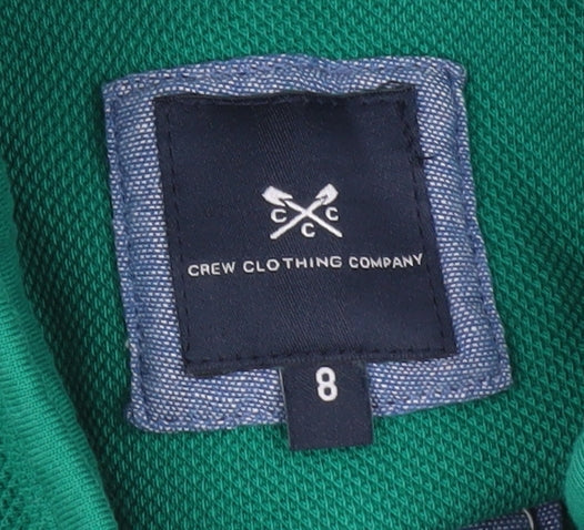 Crew Clothing Women’s Green Cotton Pullover Sweatshirt Size 8