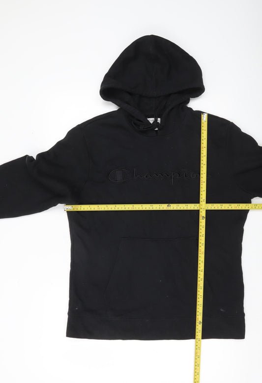 Mens UK Size M Champion Black Pullover Hoodie