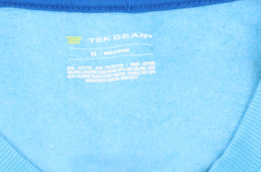 Tek Gear Men’s Blue Pullover Sweatshirt Medium Crew Neck