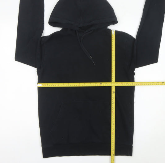 Topman Men’s Black Pullover Hoodie XS Classic Fit Cotton