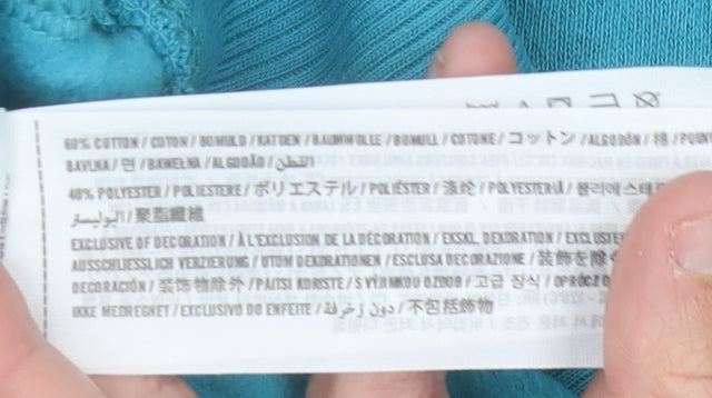 Hollister Womens Blue Hoodie Sweatshirt Small Full Zip Cotton Blend