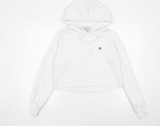 Womens UK Size XS Champion White Pullover Hoodie