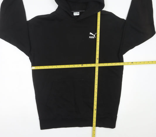 Mens UK Size M PUMA Black Pullover Hoodie