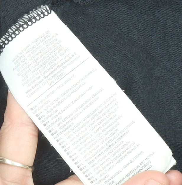 Nike Men's Black XL Just Do It Logo Sports Graphic T-Shirt