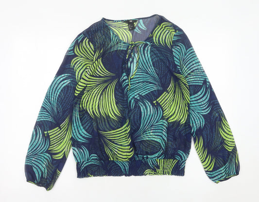 Womens UK Size 8 H&M Multicoloured Tunic Blouse
