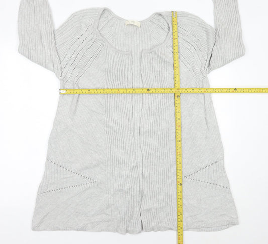 Womens UK Size M Marks and Spencer Grey Cardigan Jumper