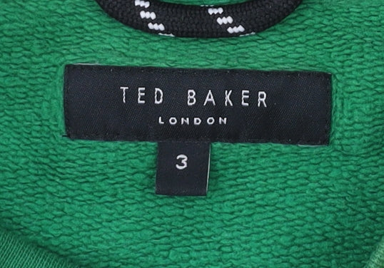 Ted Baker Mens Green Sweatshirt M Pullover Crew Neck Long Sleeve