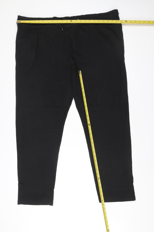 Marks and Spencer Men's Black 3XL Regular Jogger Trousers