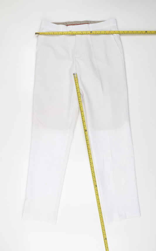 OppoSuits Men's White 40 Dress Pants Formal Trousers Straight Leg