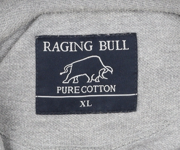 Raging Bull Men's Grey Polo Shirt XL Cotton Blend Casual